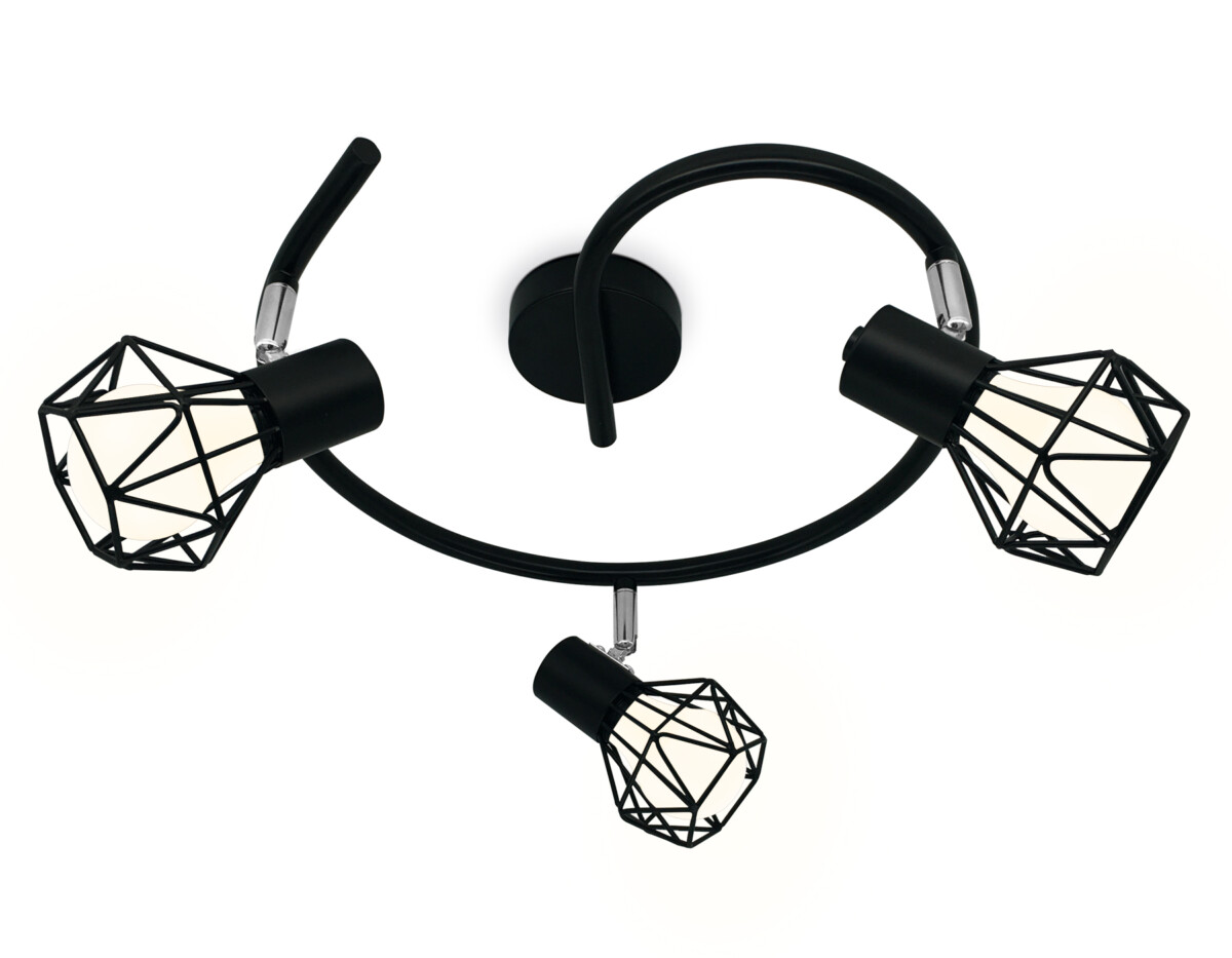 TR8624/3 BK/CH черный/хром E27*3 max 40W D330*175 — изображение 4