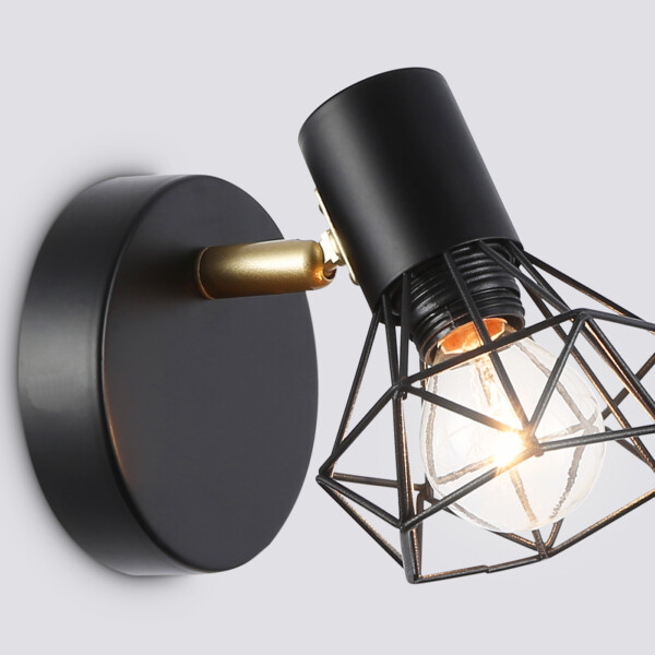 TR8655 BK/GD черный/золото E14 max 60W 170*100*140