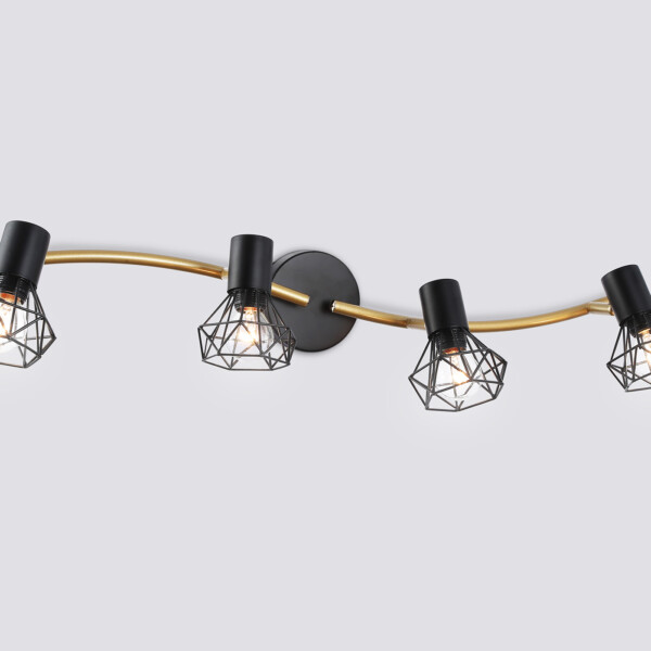 TR8658/4 BK/GD черный/золото E14/4 max 60W 750*100*185