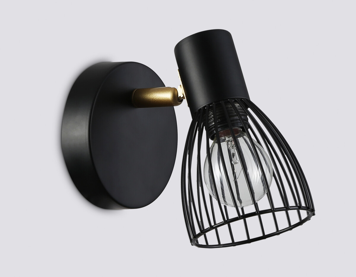 TR8659 BK/GD черный/золото E14 max 60W 160*100*145 — изображение 2