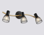 TR8661/3 BK/GD черный/золото E14/3 max 60W 550*100*170