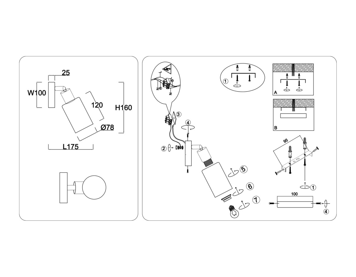 TR8720 BK/WD черный/дерево E14 max 60W 175*100*160 — изображение 5