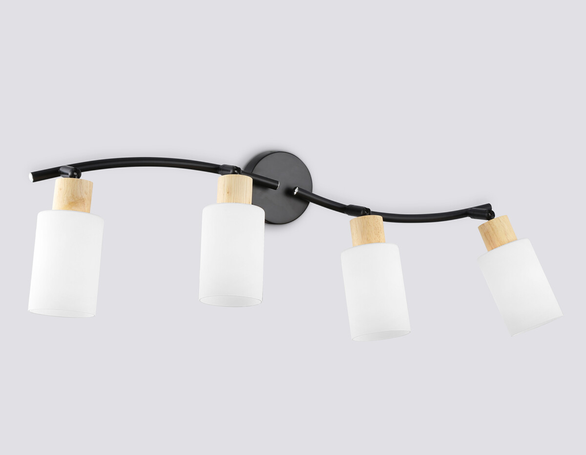 TR8723/4 BK/WD черный/дерево E14/4 max 60W 760*100*210 — изображение 2