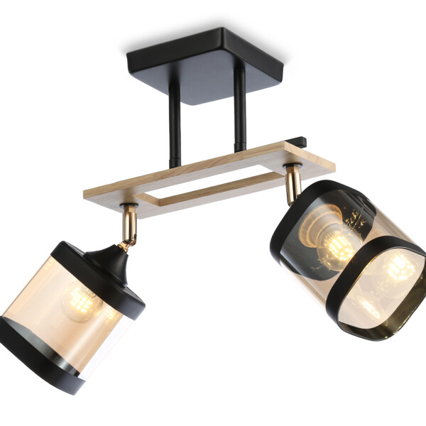 TR9525/2 BK/FGD/TI черный/золото/янтарь E27/2 max 40W 510*100*270