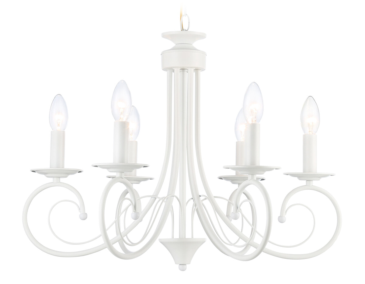 TR9611/6 WH белый E14/6 max 40W D560*650 — изображение 1