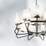 723125 Люстра FLUME 12х40W E14 ЧЕРНЫЙ МАТОВЫЙ/НИКЕЛЬ — изображение 11