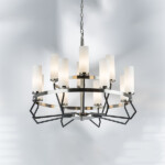 723125 Люстра FLUME 12х40W E14 ЧЕРНЫЙ МАТОВЫЙ/НИКЕЛЬ — изображение 12