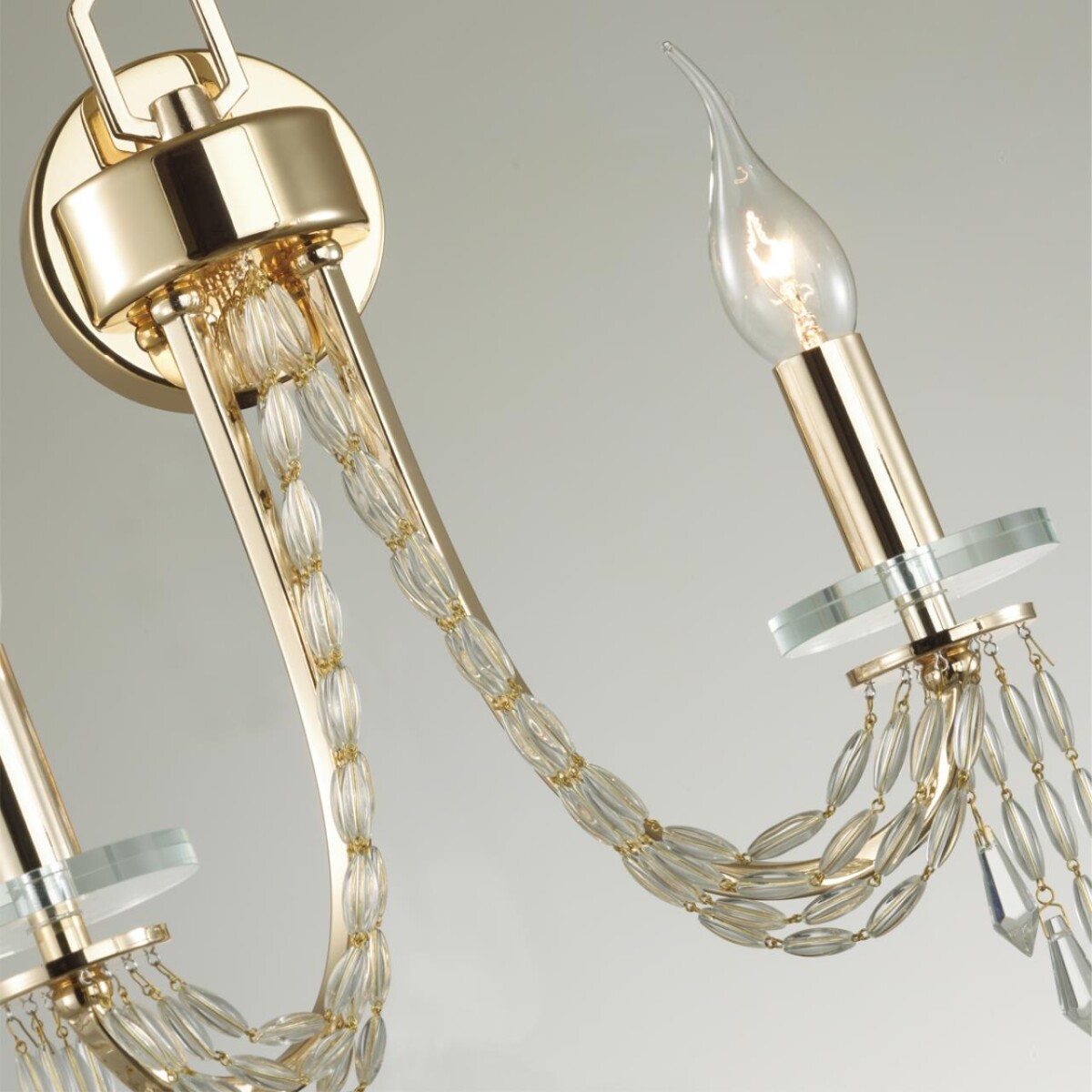 5063/2W CLASSIC ODL24 625 золото/прозрачный/металл/хрусталь Бра E14 2*40W CAPEL — изображение 3