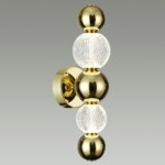 5008/7WL L-VISION ODL23 573 золотой/прозрачный/металл/акрил Бра LED 7W 4000K 380Лм CRYSTAL — изображение 3