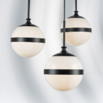 в наличии 813117 Подвес GLOBO 1х40W E14 черный/белый - купить в интернет-магазине Светильники Торг