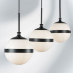 в наличии 813117 Подвес GLOBO 1х40W E14 черный/белый - купить в интернет-магазине Светильники Торг