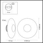 4223/13WL MIDCENT ODL21 447 черн/золот/металл Настенный светильник IP20 LED 13W 1520Лм 3000K ADAMAS — изображение 3