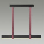 6629/25L HIGHTECH ODL24 000 металл/экокожа/ткань/акрил бордовый/черный Подвесной светильник IP20 LED 25W 3000K 220V VINCENT — изображение 5