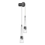 5044/24WL L-VISION ODL24 000 глянц.темн.хром/прозрачный/металл/стекло Бра LED 24W 3000K 2536Лм LUMP