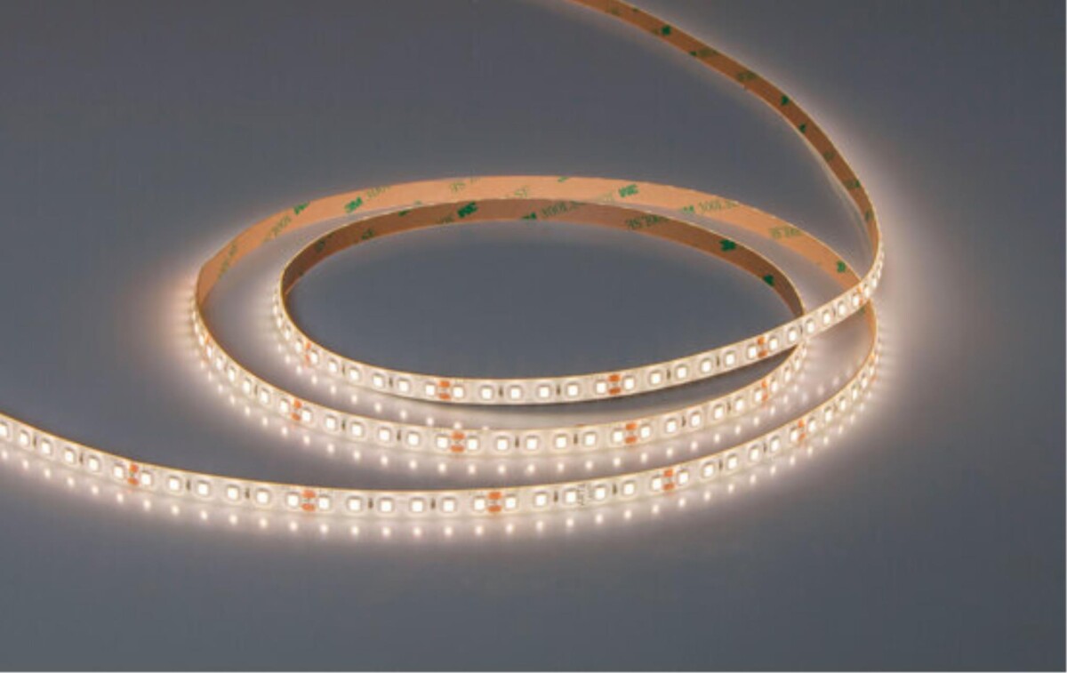 A2412008-05-4K Светодиодная лента 24В 9,6Вт/м 1000Лм/м 4000К 90+ 8мм SMD2835 120шт/м 5м IP65 — изображение 4