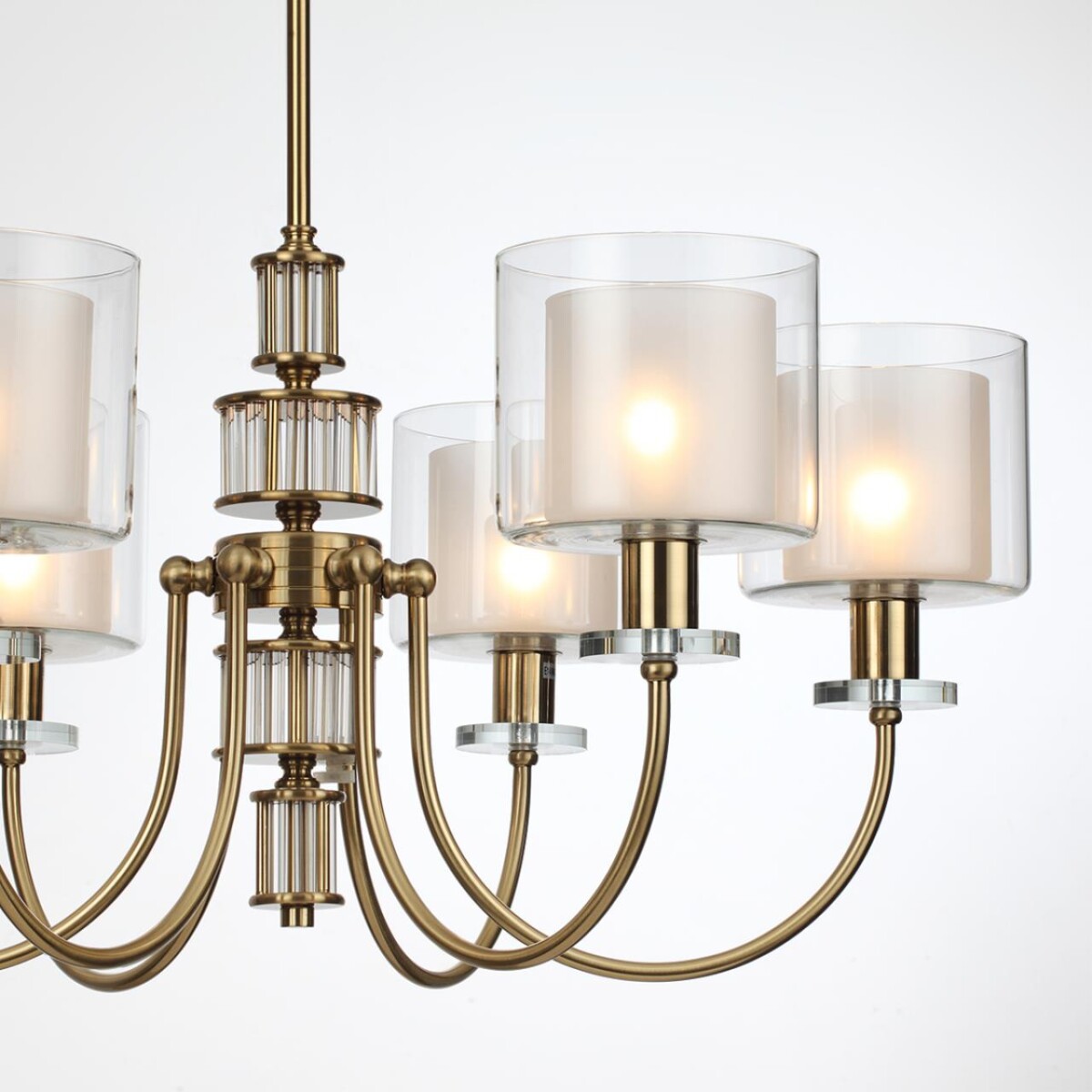 5088/6 CLASSIC ODL25 635 античная бронза/стекло Люстра E14 6*40W SAGA — изображение 6