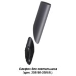 358456 STREET NT20 392 темно-серый Плафон для светильника (арт. 358180, 358181) IP65 NOKTA — изображение 3