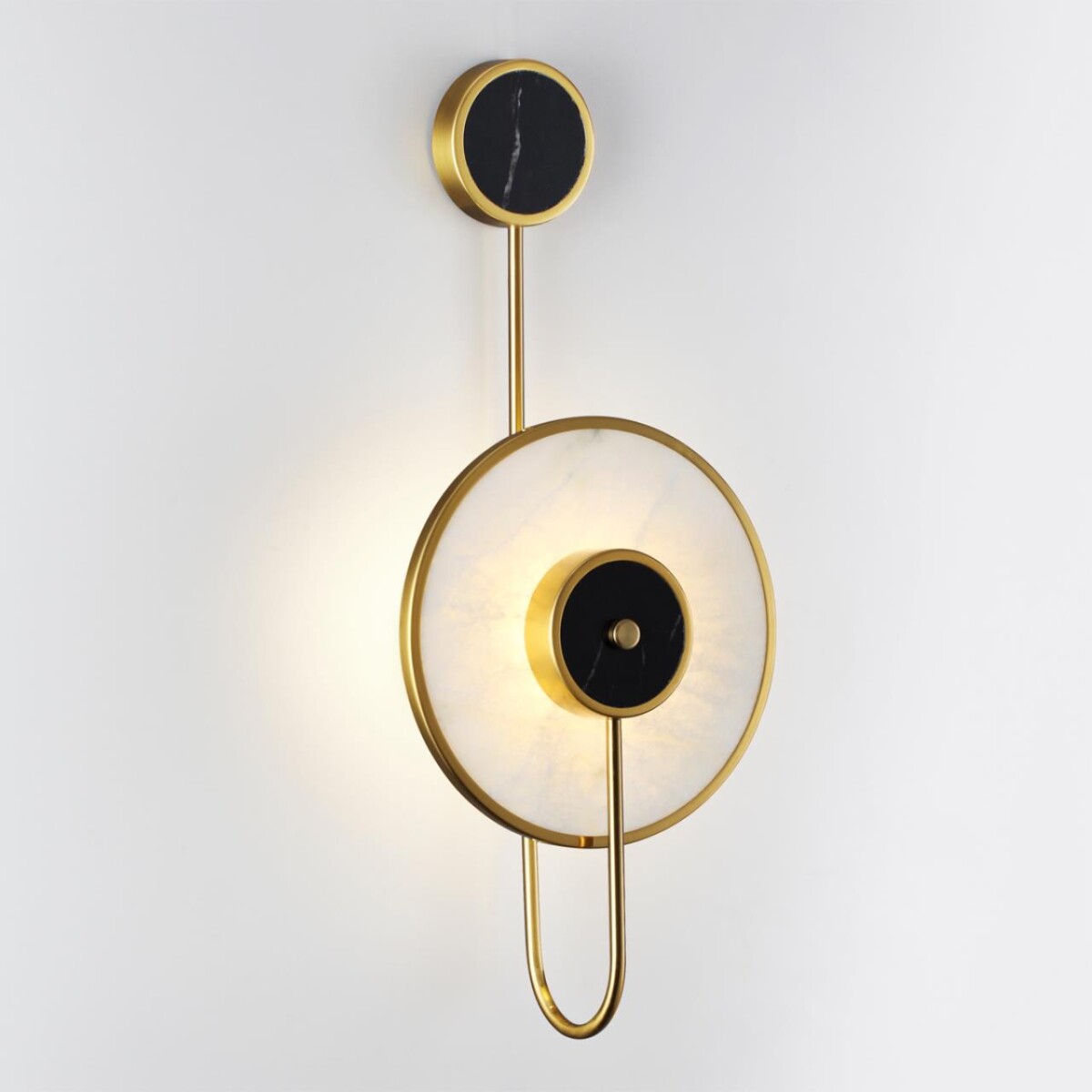 4312/5WL MIDCENT ODL22 219 светлый/черный мрамор/черный металл Настенный светильник IP20 LED 10W 525Лм 3000K NAXOS — изображение 3