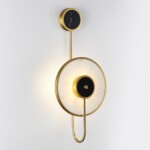 4312/5WL MIDCENT ODL22 219 светлый/черный мрамор/черный металл Настенный светильник IP20 LED 10W 525Лм 3000K NAXOS — изображение 3