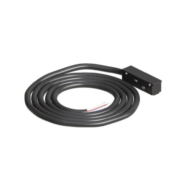 A740206N коннектор для ввода питания для шинопровода (трека) LINEA и OPTIMA, 2м черный