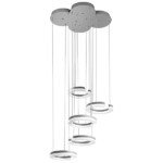 763439 Подвес UNITARIO 46W LED 5060LM СЕРЕБРО МАТОВЫЙ 3000K