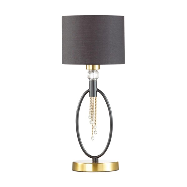 4516/1T NEOCLASSI LN26 070 античная латунь, черный Настольная лампа E27 60W 220V SANTIAGO