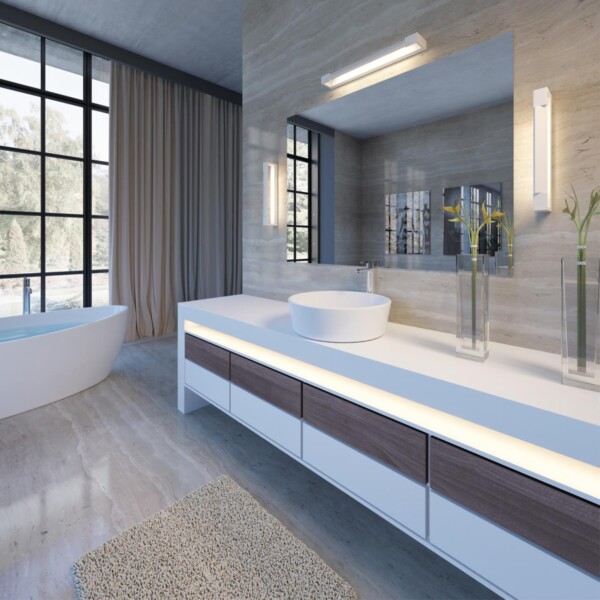 3887/12WW HIGHTECH ODL20 495 бел/металл Настен.поворотн.светильник LED 4000K 12W 220V IP44 ARNO