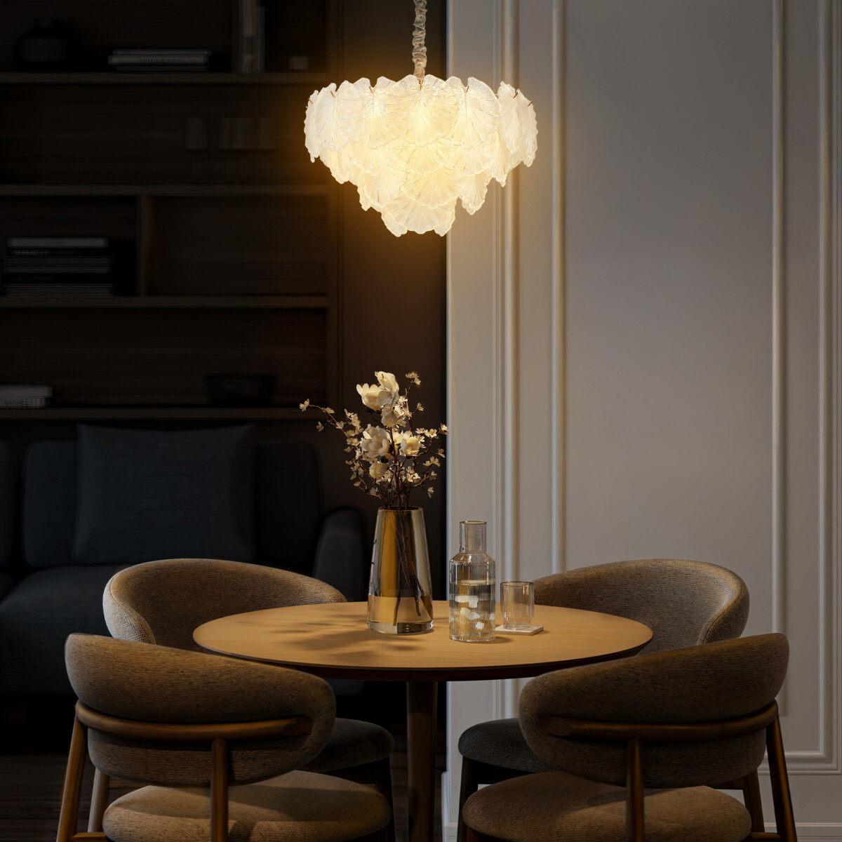 799122 Люстра RETRO 12х8W (led) E14 ЗОЛОТО/ПРОЗРАЧНЫЙ — изображение 2