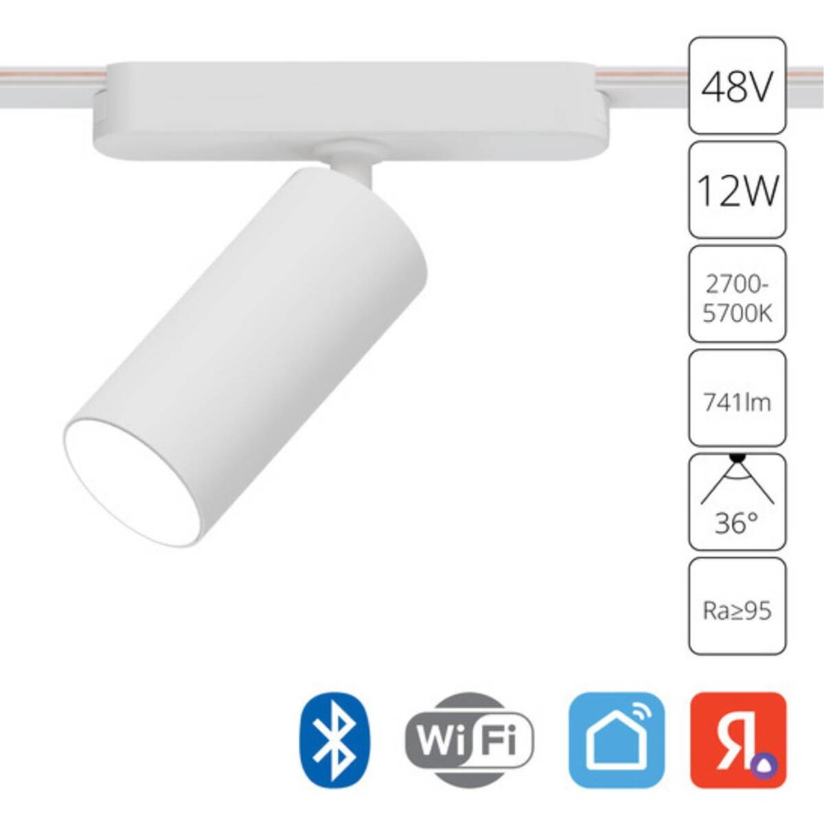 A2958PL-1WH СВЕТИЛЬНИК ПОТОЛОЧНЫЙ RAPID 48В 12Вт макс 741kv 2700-6500К 95+ 36° smart — изображение 1