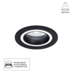 A2464PL-1BK Светильник потолочный встраиваемый IMAI для MR16 Ø92x27мм черный IP20 монтаж Ø82мм