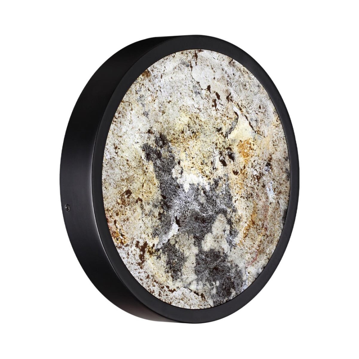 5064/15WL L-VISION ODL24 205 черн./серо-беж./металл/натур.камень/акрил Настенн.светильн. с переключ.цветов.темпер. LED 15W 3000К/4000K/6000K BERGI — изображение 4