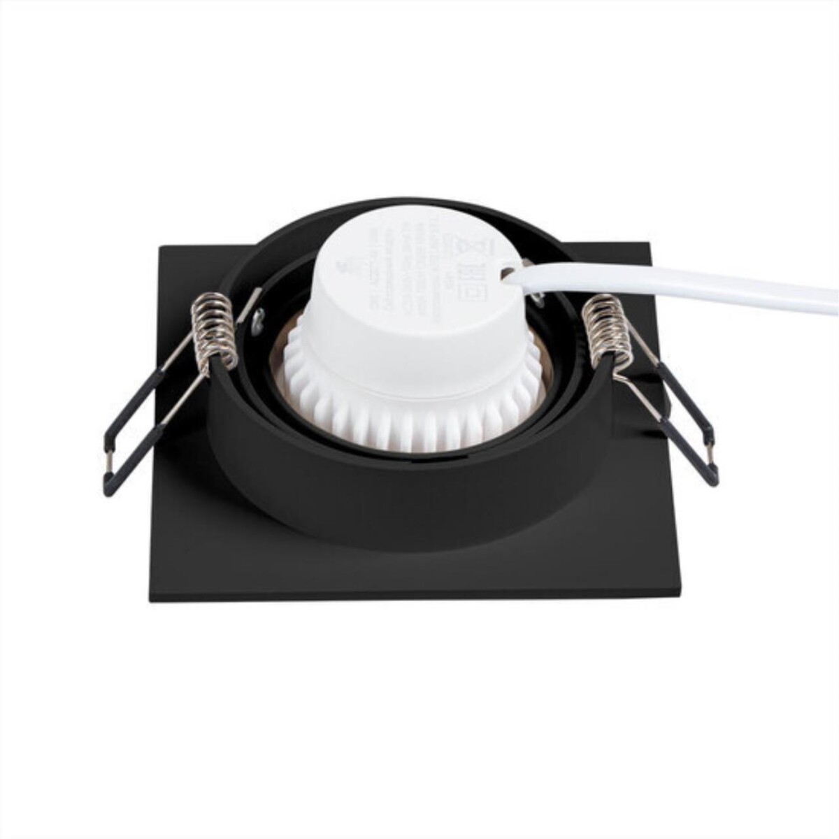 A2168PL-1BK Светильник потолочный встраиваемый TARF для MR16 92x92x22мм черный IP20 монтаж Ø80мм — изображение 6