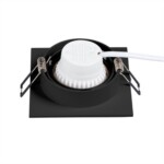 A2168PL-1BK Светильник потолочный встраиваемый TARF для MR16 92x92x22мм черный IP20 монтаж Ø80мм — изображение 6