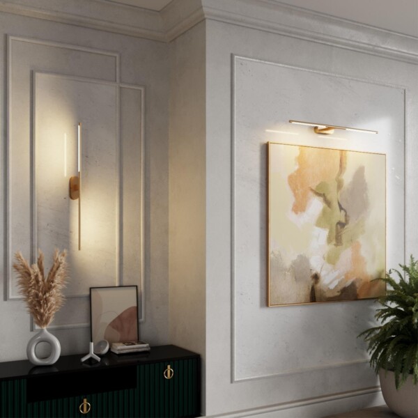 6635/9WL HIGHTECH ODL24 483 металл/античная бронза/акрил Настенный светильник IP20 LED 8W 3000K/3800K/5100K (перекл ч/з тумблер) 220V ALEDO