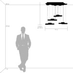 750262 Люстра подвесная FAVO LED-80W 3840LM Silver 3000K — изображение 4