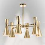 816061 Люстра DUMO 6х40W E14 ЛАТУНЬ/ЗОЛОТО — изображение 2