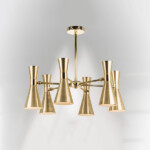 816061 Люстра DUMO 6х40W E14 ЛАТУНЬ/ЗОЛОТО — изображение 3