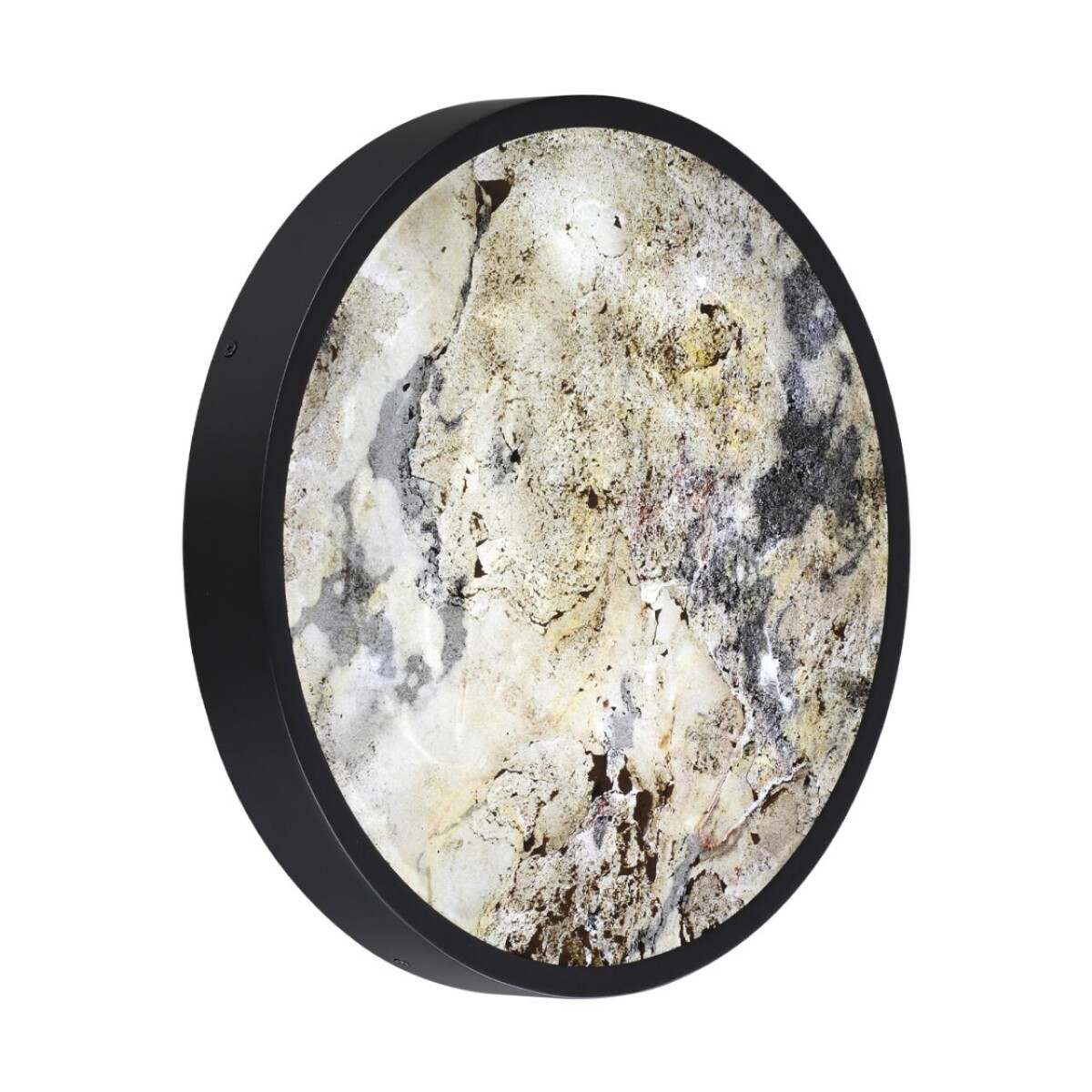 5064/30L L-VISION ODL24 205 черн./серо-беж./металл/натур.камень/акрил Настенный светильник с переключ.цветов.темпер. LED 30W 3000К/4000K/6000K BERGI — изображение 1