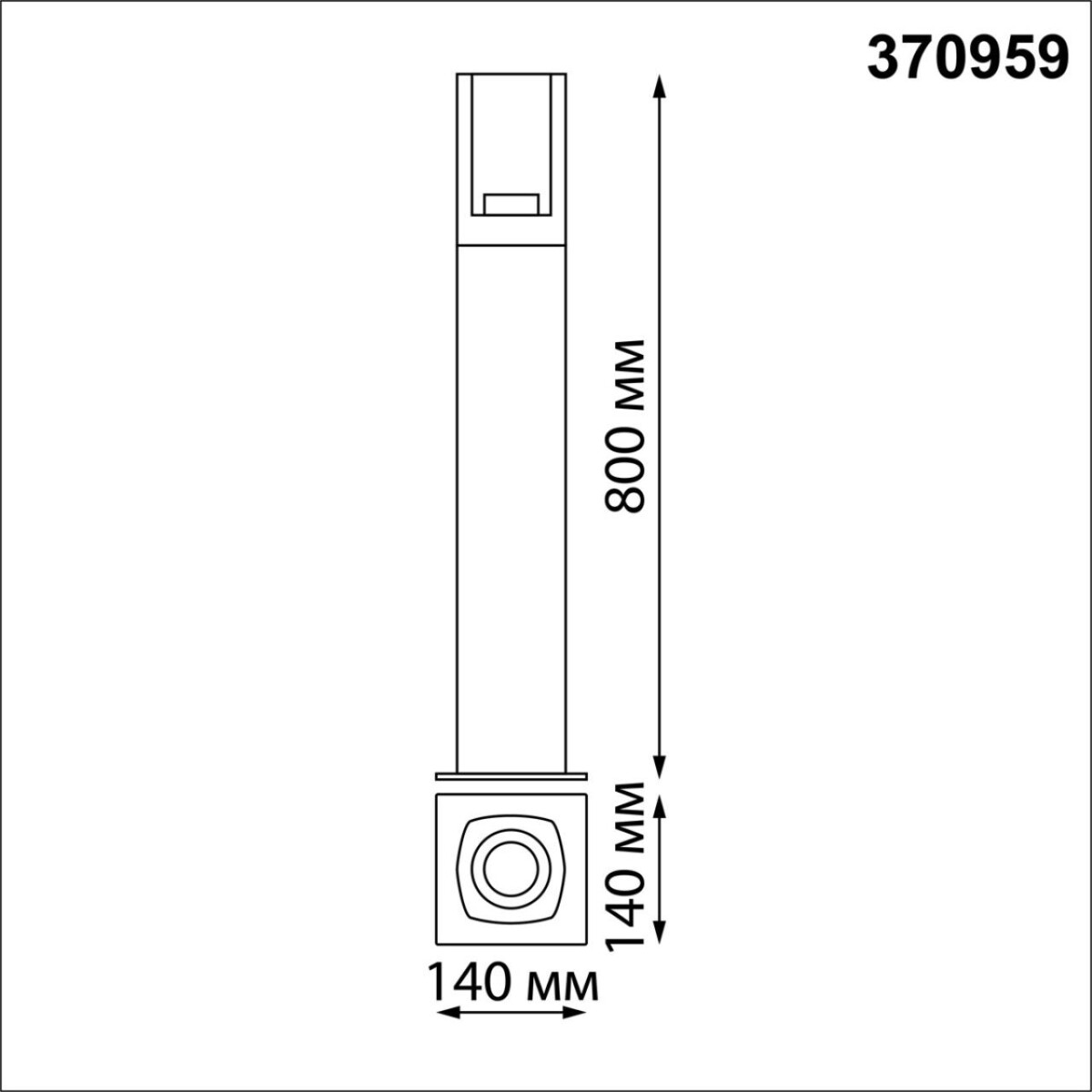 370959 STREET NT23 354 черный Светильник ландшафтный IP54 E27 max 20W 220-240V VISIO — изображение 3