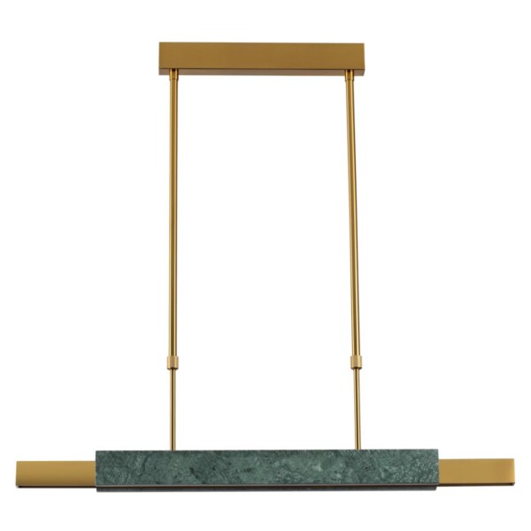 4360/25L MIDCENT ODL24 000 изумрудный мрамор/антич.бронза/металл/акрил Подвесной светильник IP20 LED 25W 3000K 220V MARMI