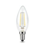 103801105 Лампа Gauss LED Filament Свеча E14 5W 420lm 2700К 1/10/50 — изображение 2