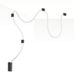 4391/30CL HIGHTECH ODL24 299 черный/металл/канат Настенно-потолочный светильник накладной (3 крепления в комплекте) IP20 LED 30W 1185Лм 4000K CORDA