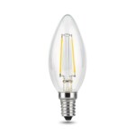 103801211 Лампа Gauss Filament Свеча 11W 830lm 4100К Е14 LED 1/10/50 — изображение 2