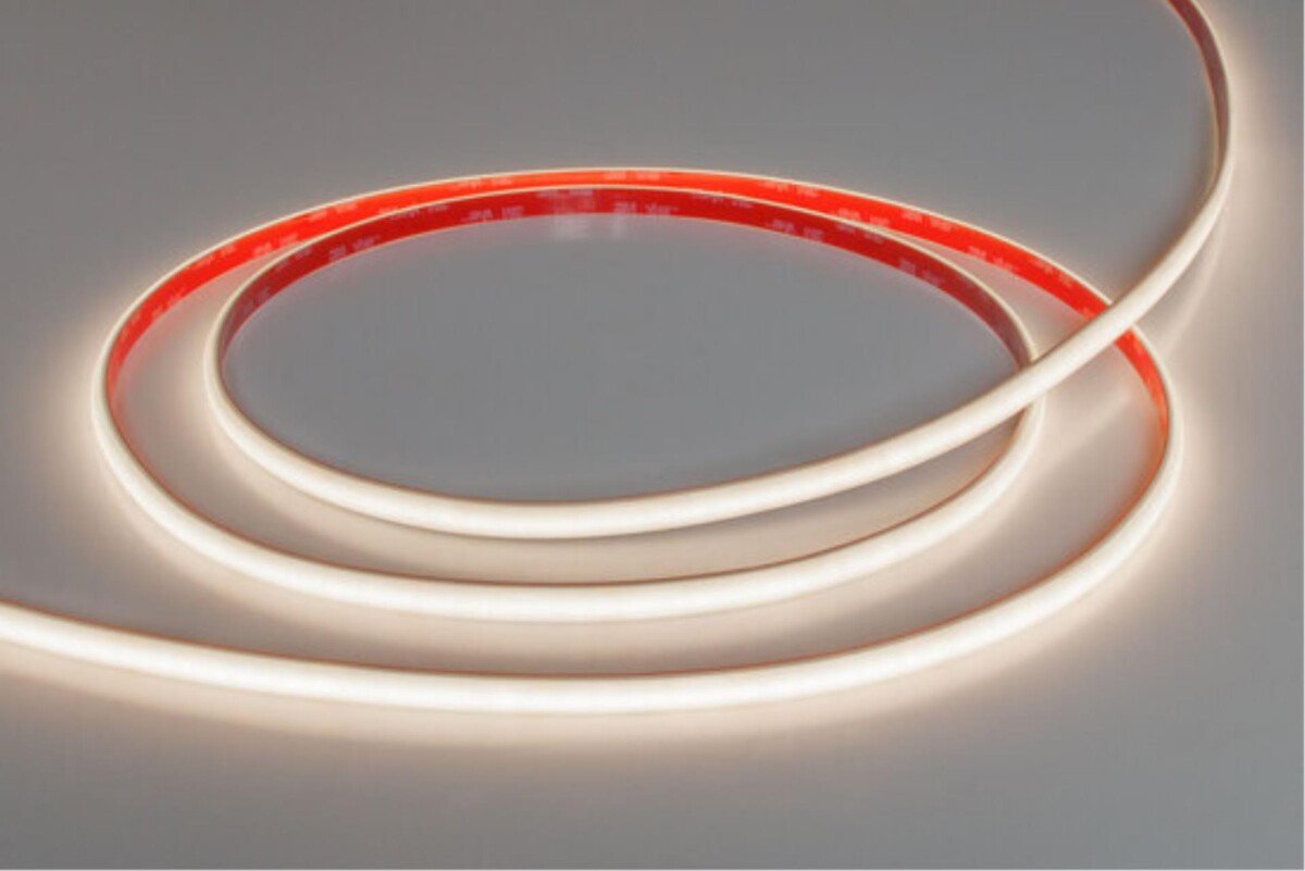 A2448010-02-4K Светодиодная лента 24В 13Вт/м 1000Лм/м 4000К 90+ 10мм COB 480шт/м 5м IP67 — изображение 3