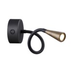 4289/3WL HIGHTECH ODL22 475 черный с античн.бронзой Настенный светильник с выкл. IP20 LED 3W 265Лм 3000K ODDS — изображение 2