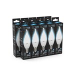 104101207 Лампа Gauss LED Свеча на ветру E14 6.5W 550lm 4100K 1/10/50 — изображение 5