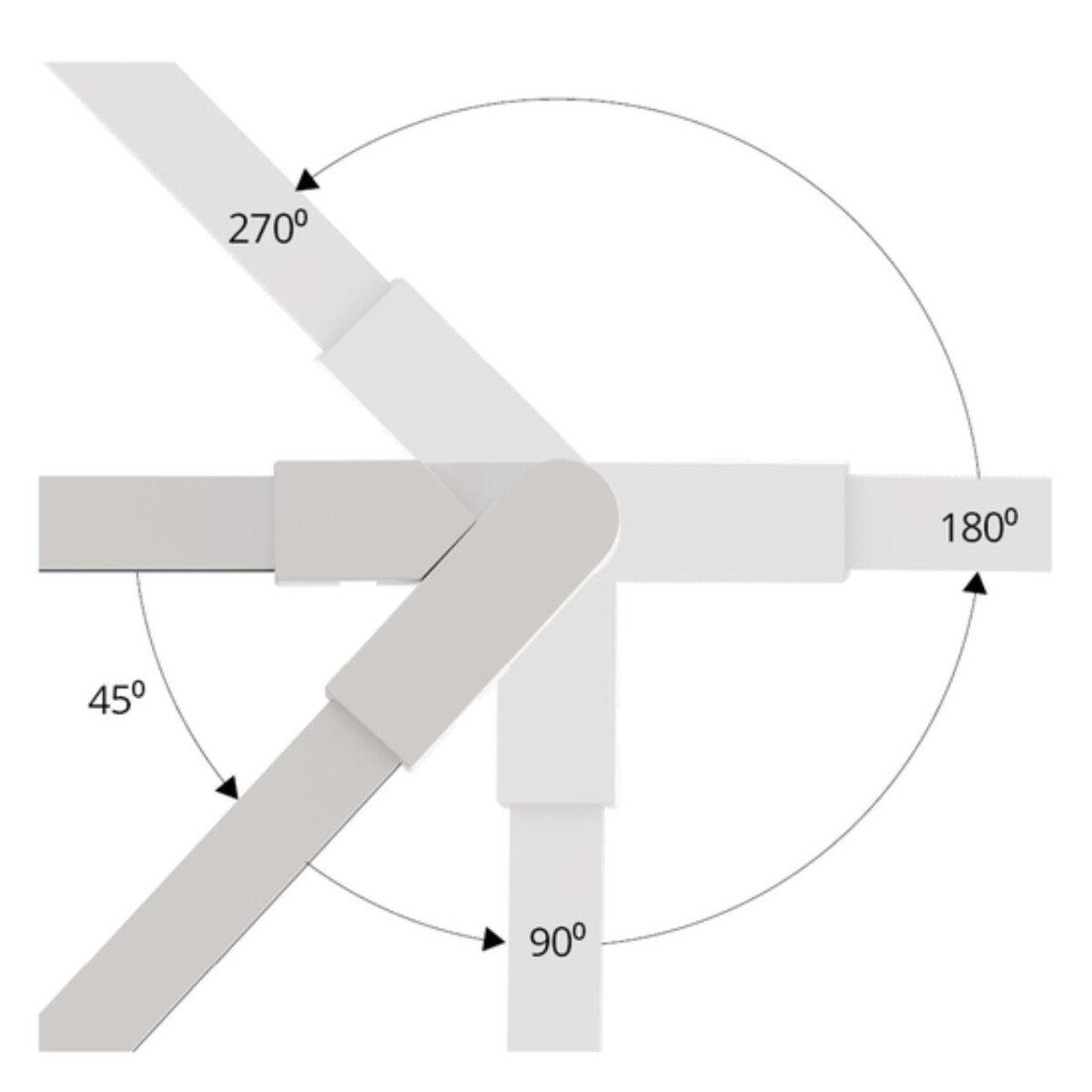 A613833R КОННЕКТОР С ИЗМЕНЯЕМЫМ УГЛОМ ДЛЯ ШИНОПРОВОДА (ТРЕКА) RAPID — изображение 2