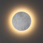 3562/6WL HIGHTECH ODL18 449 серебр.фольг-ние Настен.светильник IP20 LED 3000K 6W 336Лм 220V LUNARIO — изображение 3