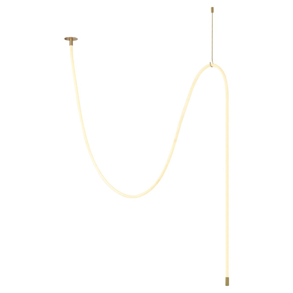 4399/40CL HIGHTECH ODL23 301 ант.бронза/металл/канат Потолочный св-к встраиваемый (2 крепления и крючок в комплекте) IP20 LED 40W 1580Лм 3000K CORDA — изображение 4