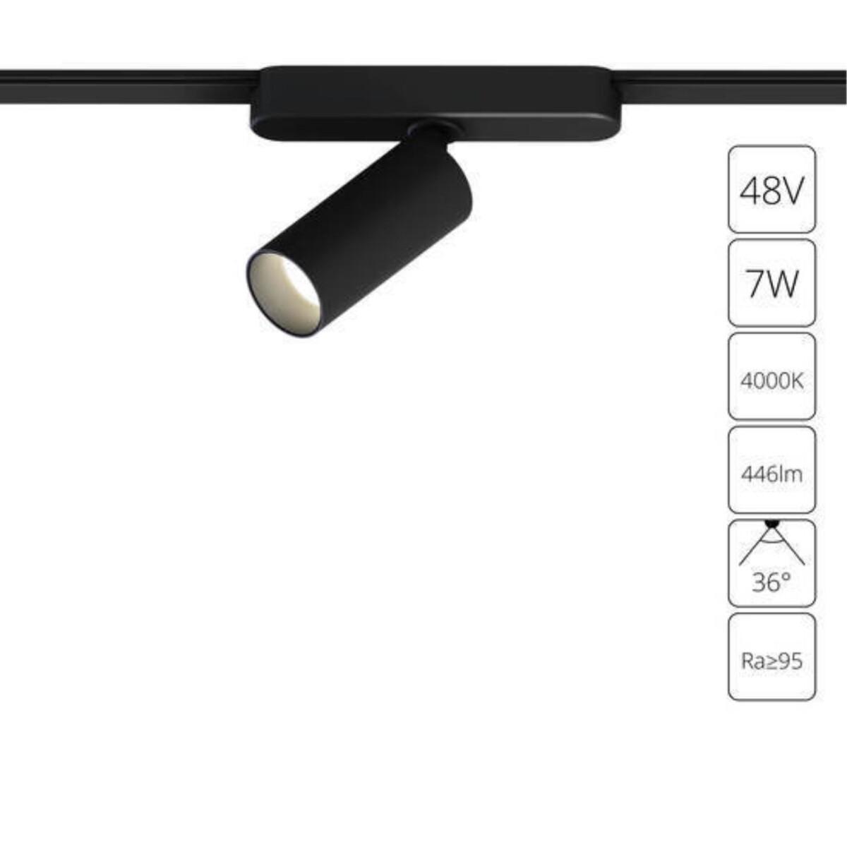 A6156PL-1BK СВЕТИЛЬНИК ПОТОЛОЧНЫЙ RAPID 48В 7Вт 446лм 4000К 95+ 36° — изображение 1